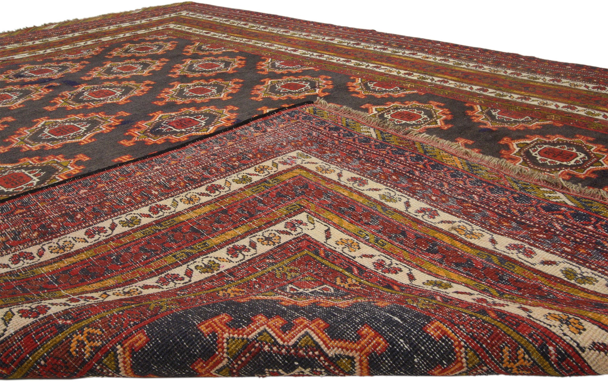 7 x 9 Vintage Persian Baluch Rug 76030