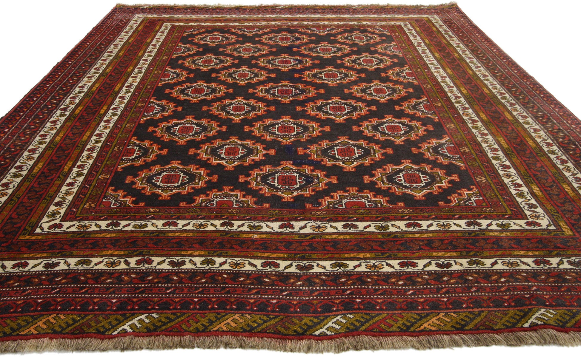7 x 9 Vintage Persian Baluch Rug 76030