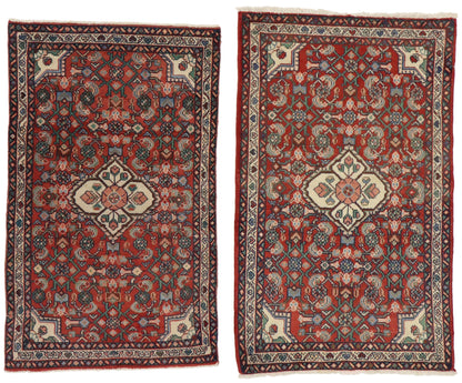 2 x 4 Vintage Persian Hamadan Rug 76035