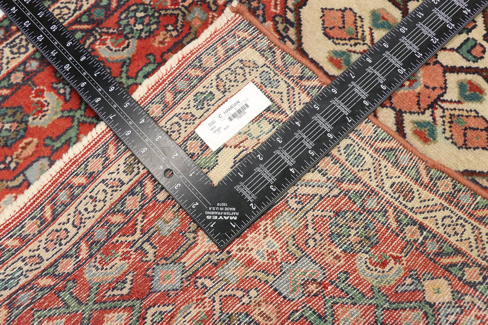 2 x 4 Vintage Persian Hamadan Rug 76035