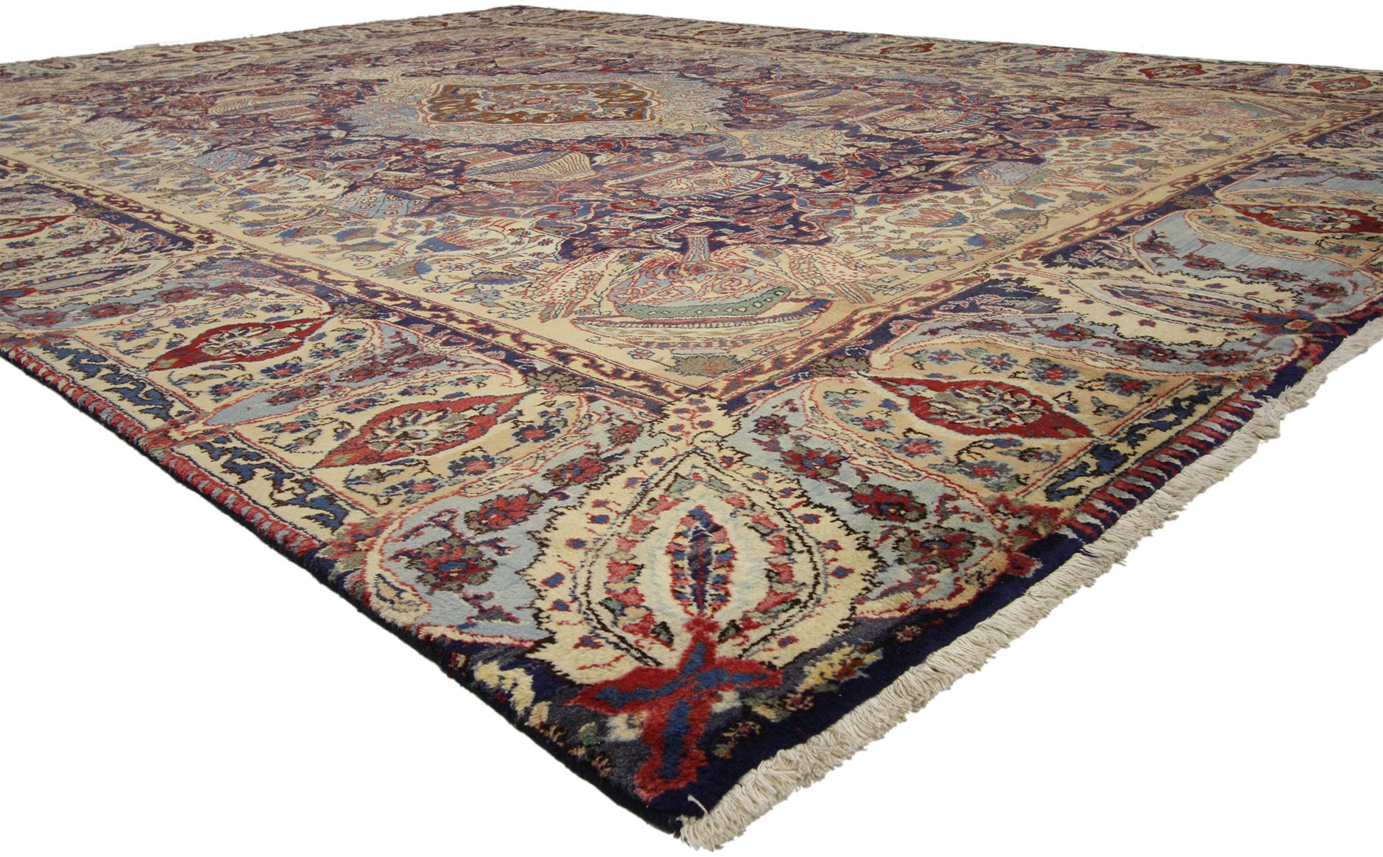 10 x 13 Vintage Persian Khorassan Rug 76039