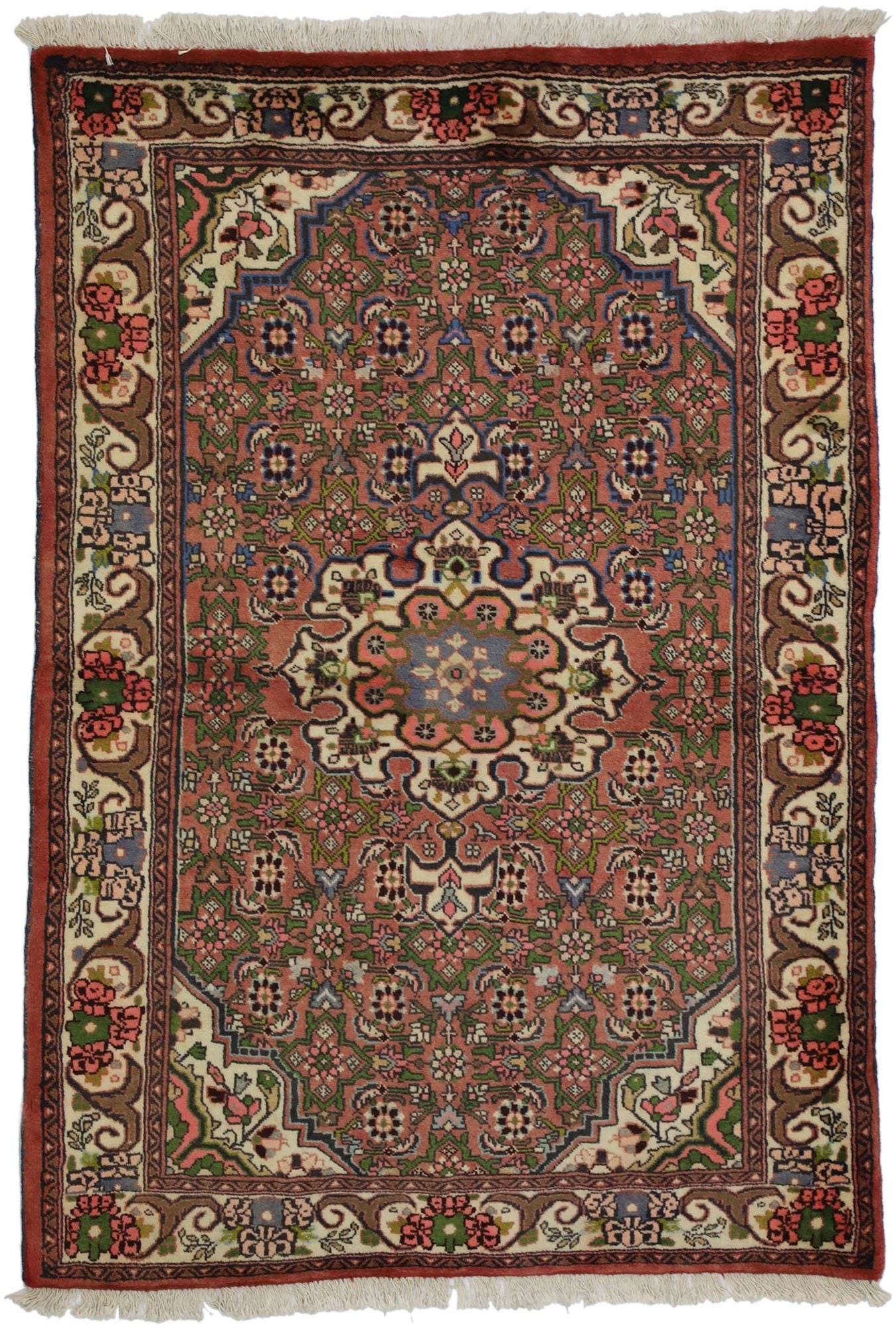 4 x 5 Vintage Persian Hamadan Rug 76057