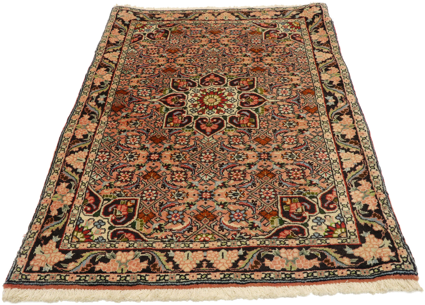2 x 4 Vintage Persian Bijar Rug 76059