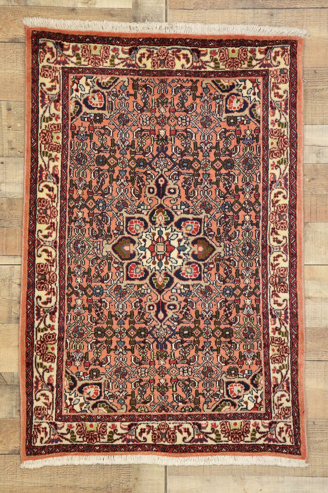 3 x 4 Vintage Persian Bijar Rug 76061