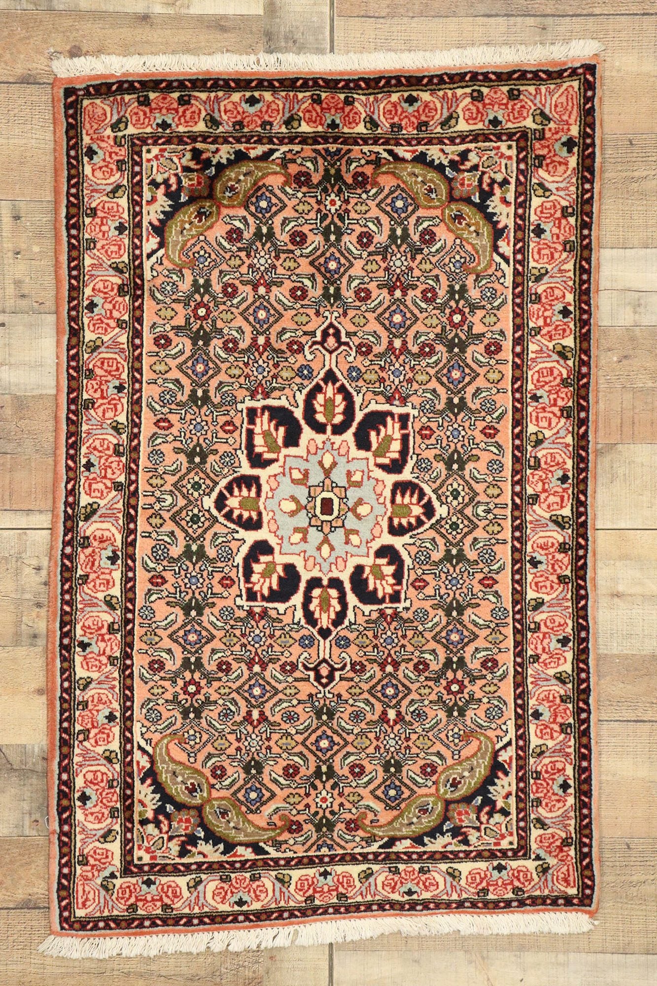 3 x 4 Vintage Persian Bijar Rug 76063