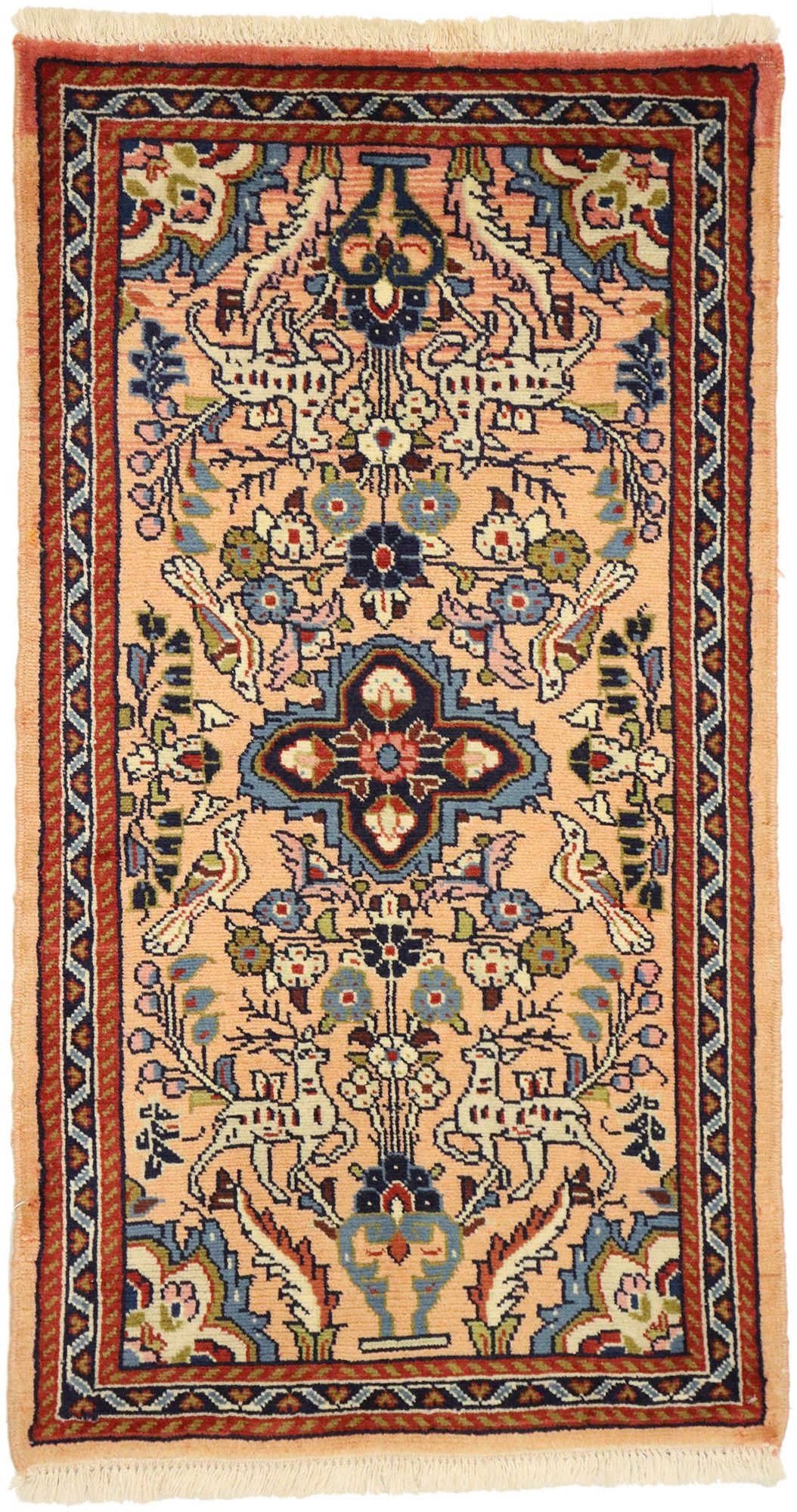 2 x 4 Vintage Persian Mehraban Rug 76070