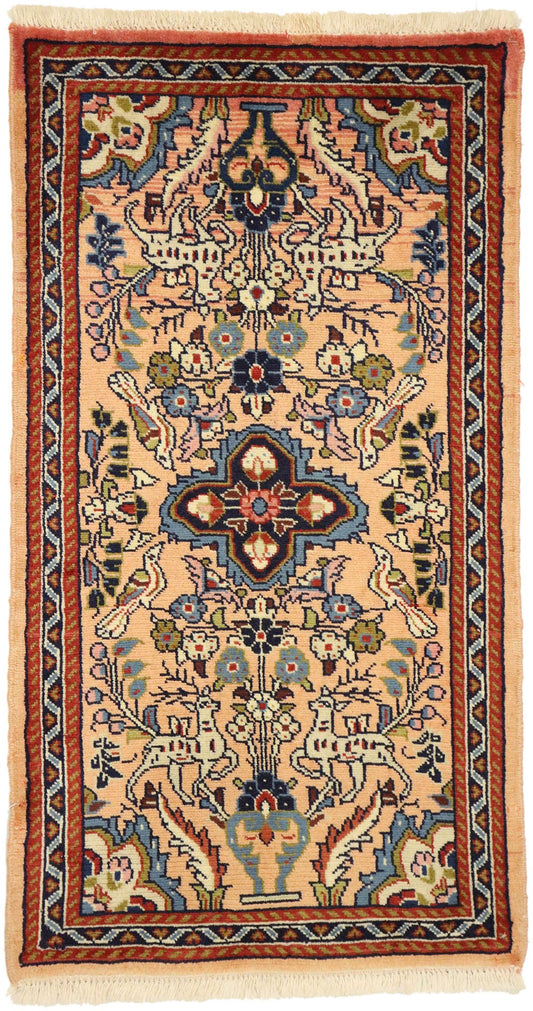 2 x 4 Vintage Persian Mehraban Rug 76070