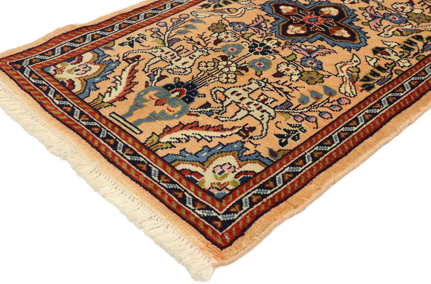 2 x 4 Vintage Persian Mehraban Rug 76070