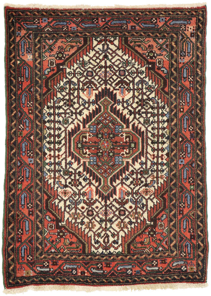 3 x 4 Vintage Persian Hamadan Rug 76080