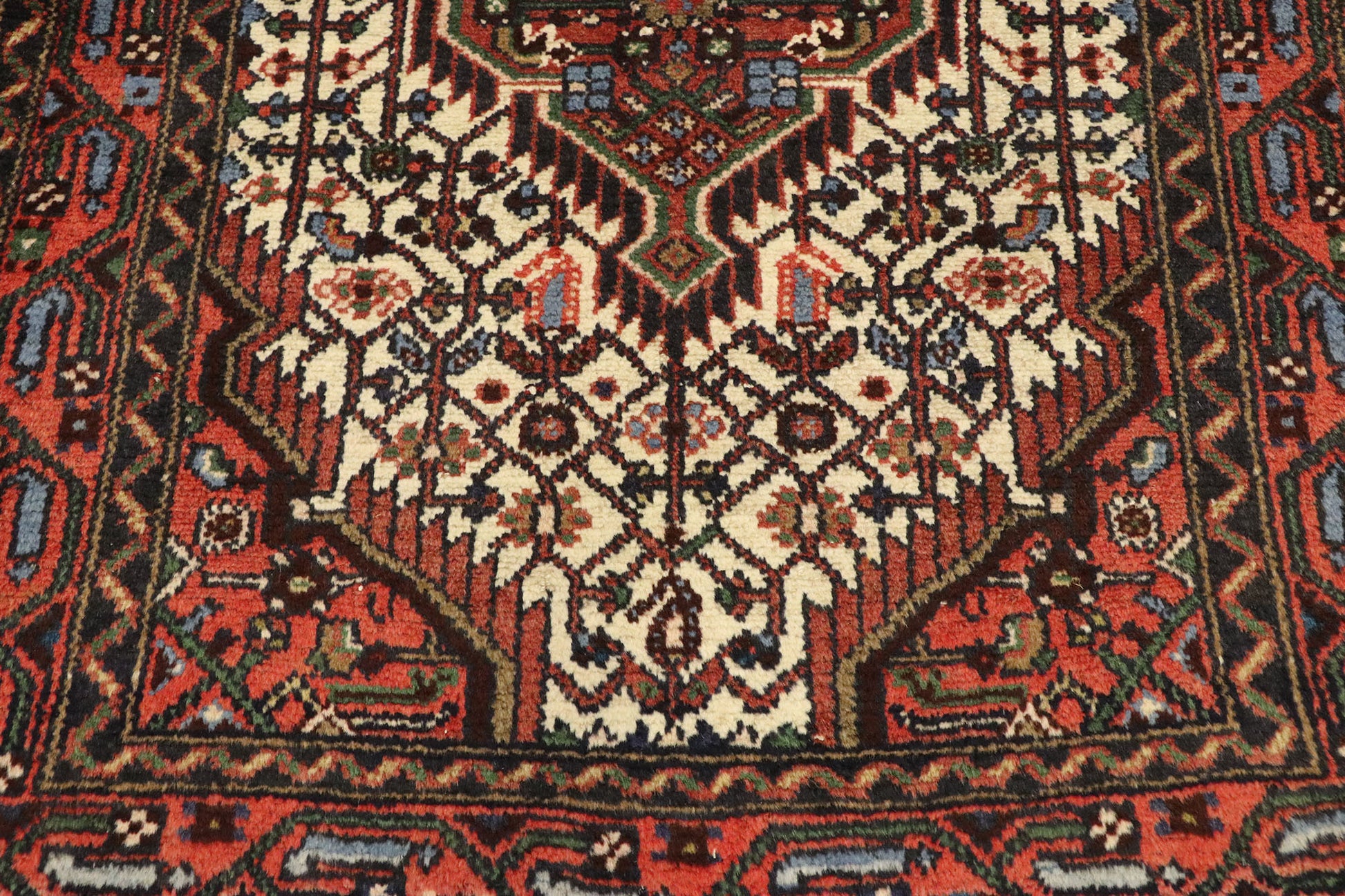 3 x 4 Vintage Persian Hamadan Rug 76080