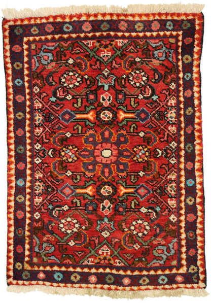 2 x 3 Vintage Persian Hamadan Rug 76129