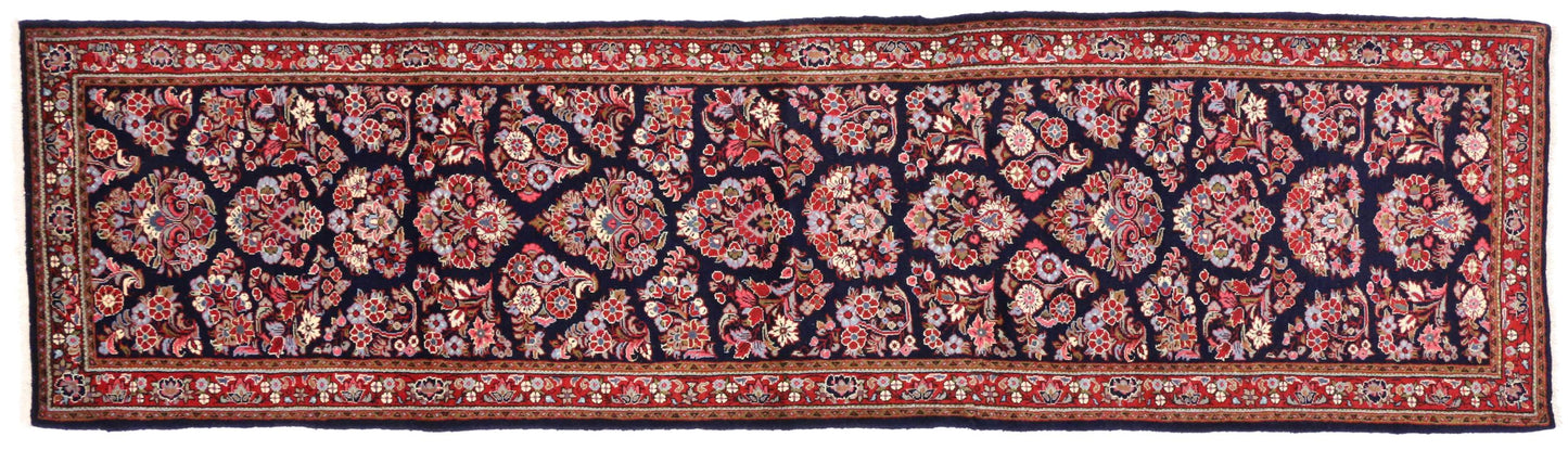 3 x 10 Vintage Hamadan Rug 76134