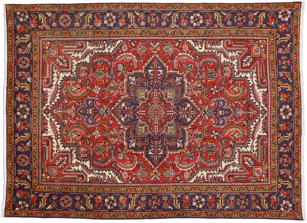 8 x 11 Vintage Persian Heriz Rug 76136