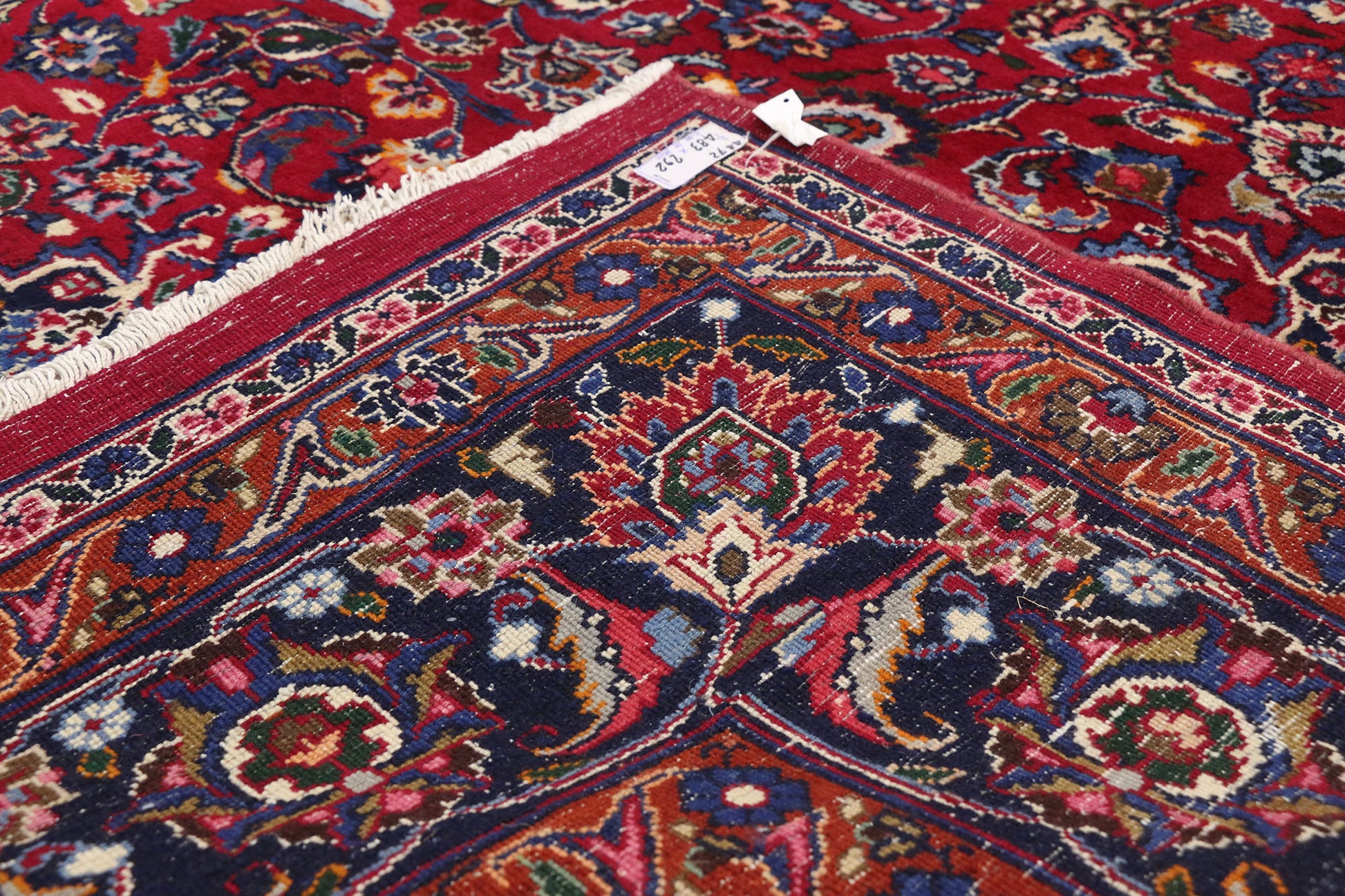 9 x 16 Vintage Persian Mashad Rug 76140