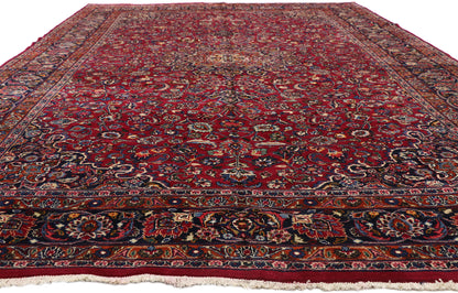 9 x 16 Vintage Persian Mashad Rug 76140
