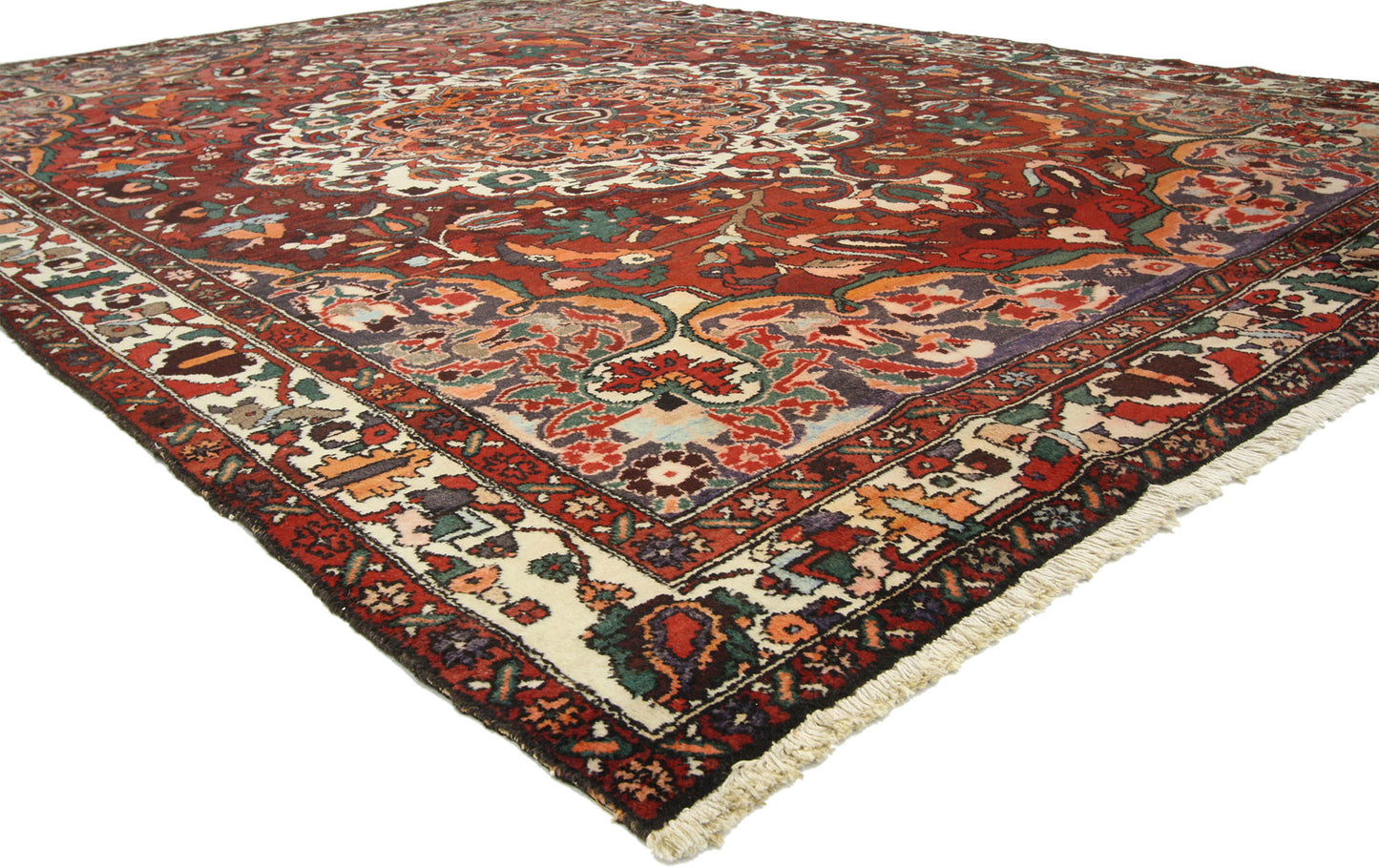7 x 10 Vintage Persian Bakhtiari Rug 76142