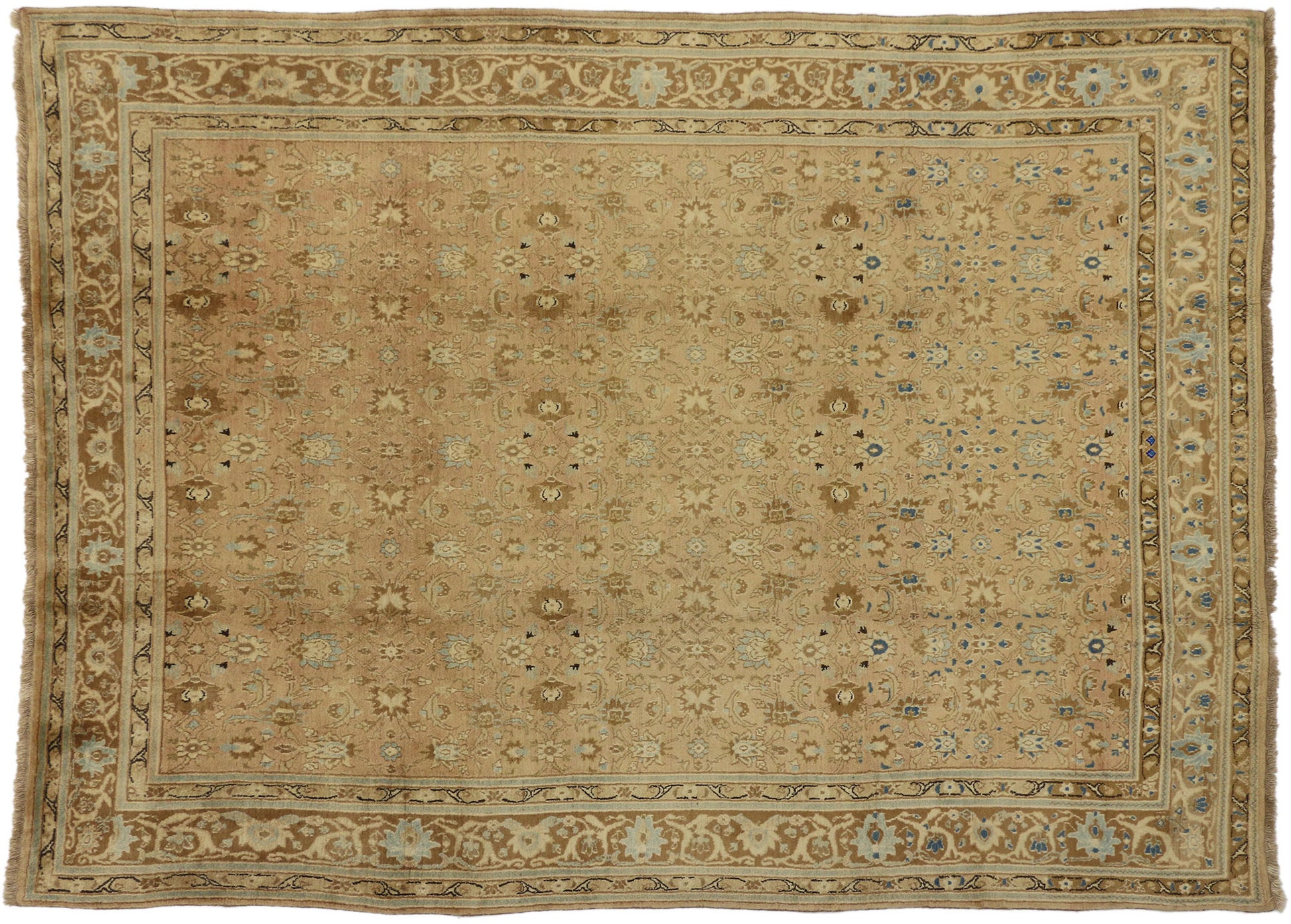 7 x 9 Vintage Persian Mashhad Rug 76144