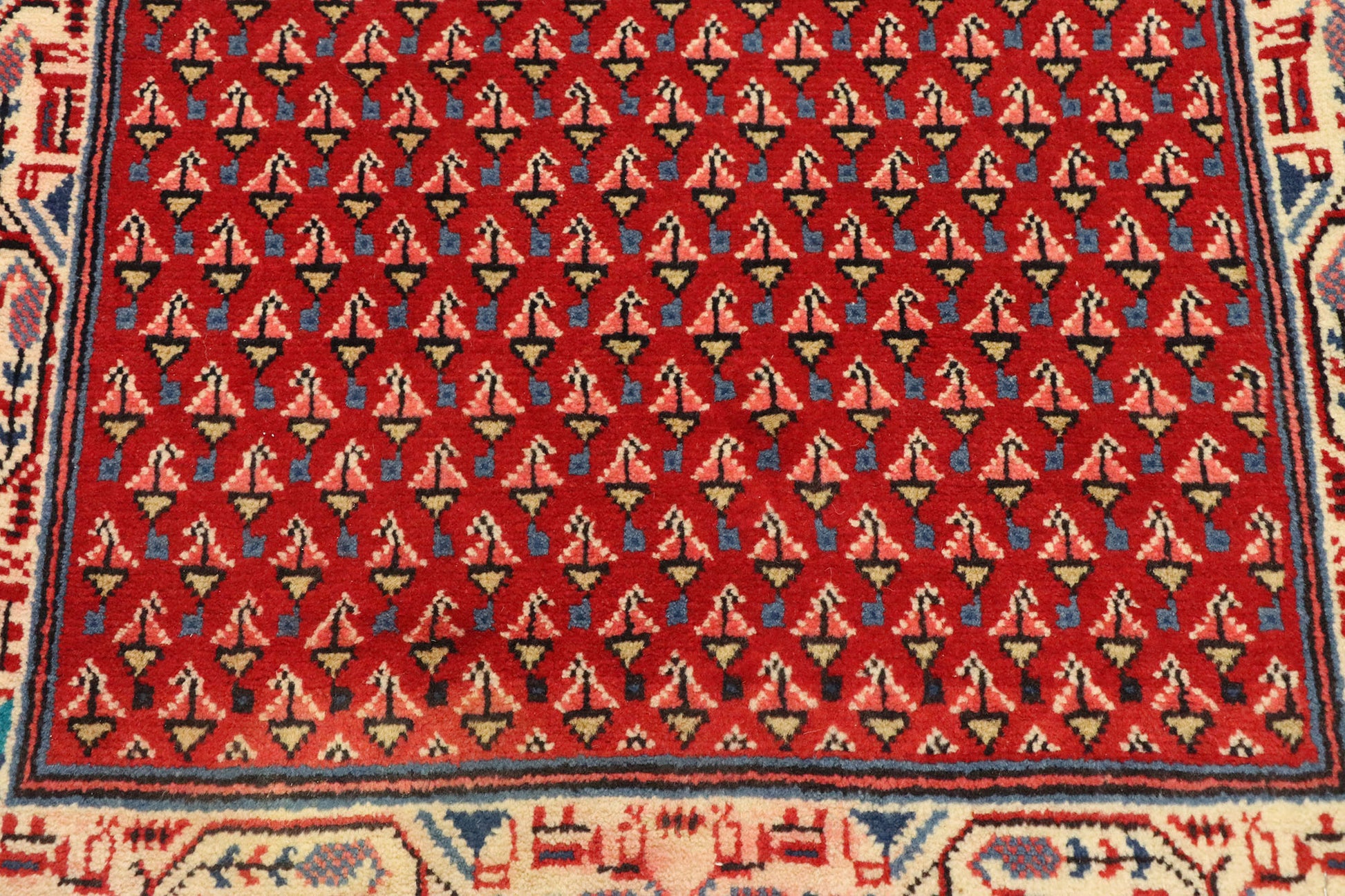 2 x 4 Vintage Persian Hamadan Rug 76151