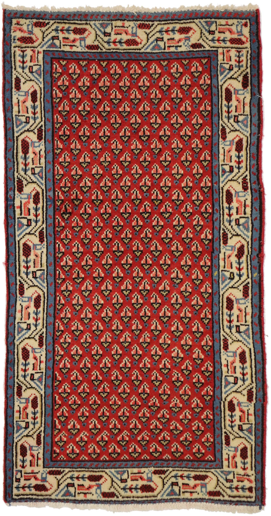 2 x 4 Vintage Hamadan Rug 76152