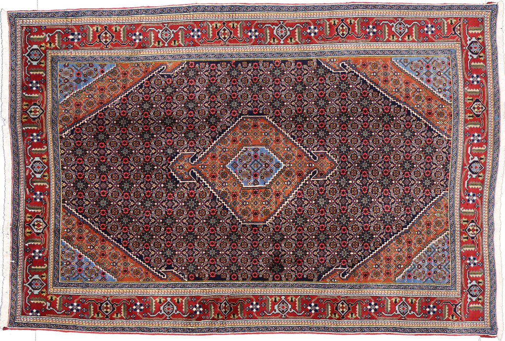 6 x 9 Vintage Persian Ardabil Rug 76168