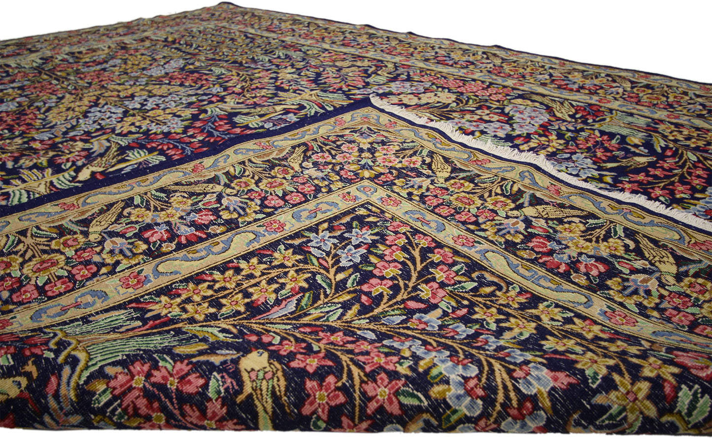 7 x 9 Vintage Persian Kerman Rug 76184