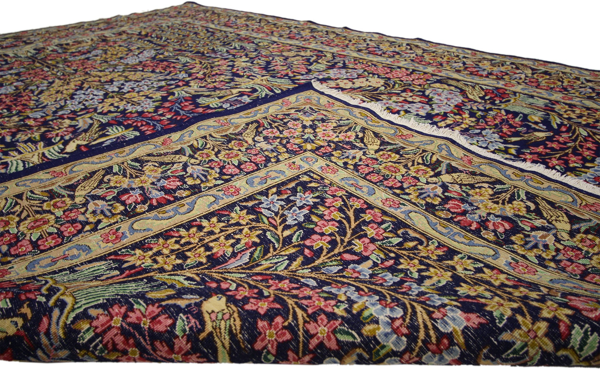 7 x 9 Vintage Persian Kerman Rug 76184