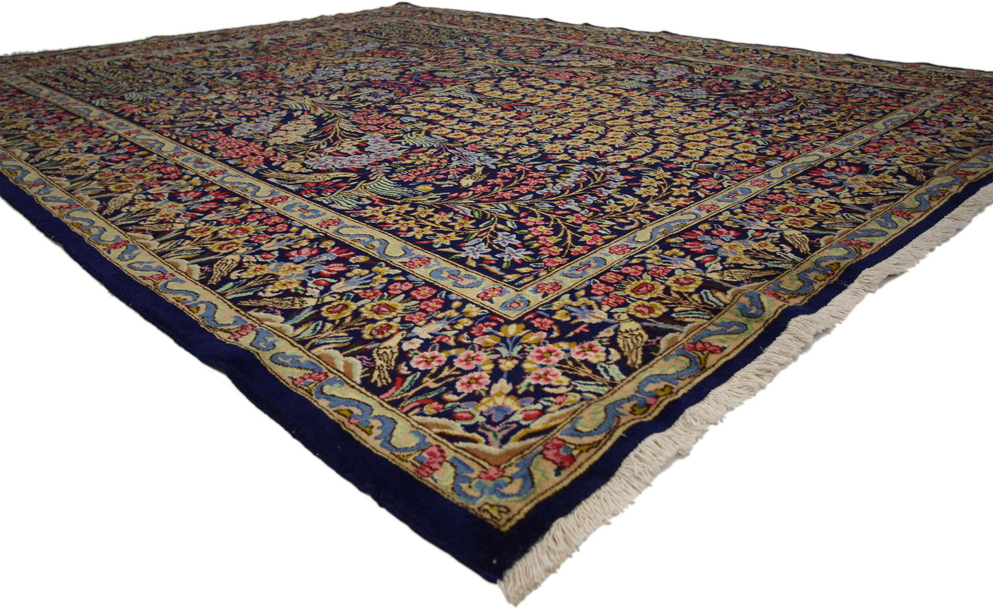 7 x 9 Vintage Persian Kerman Rug 76184