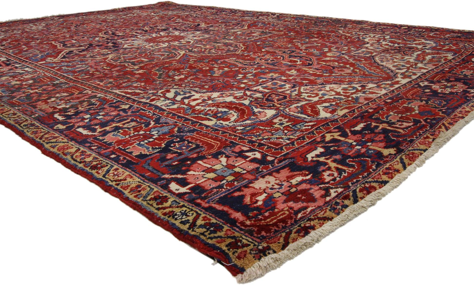 8 x 11 Vintage Persian Heriz Rug 76187