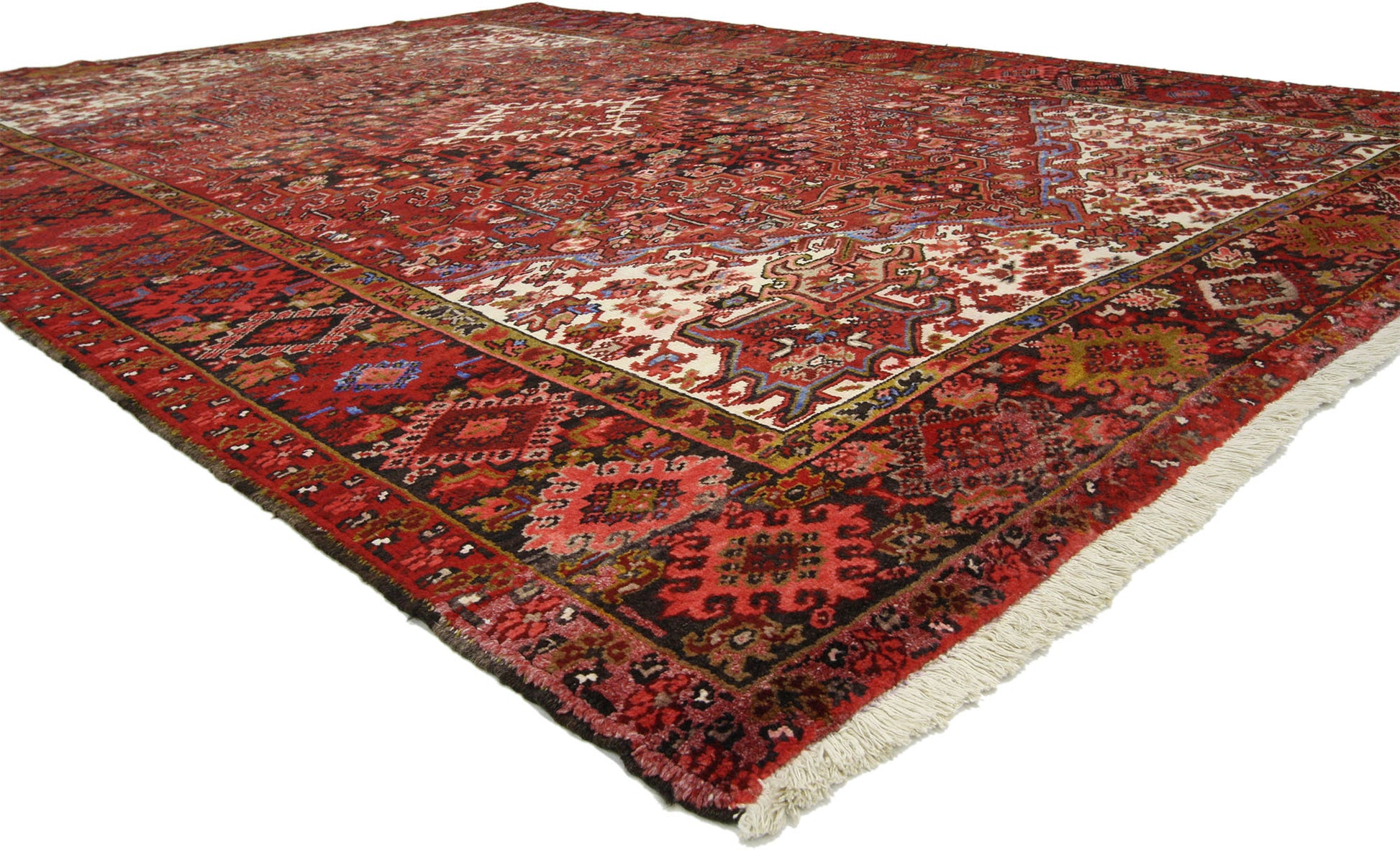 8 x 11 Vintage Persian Heriz Rug 76189