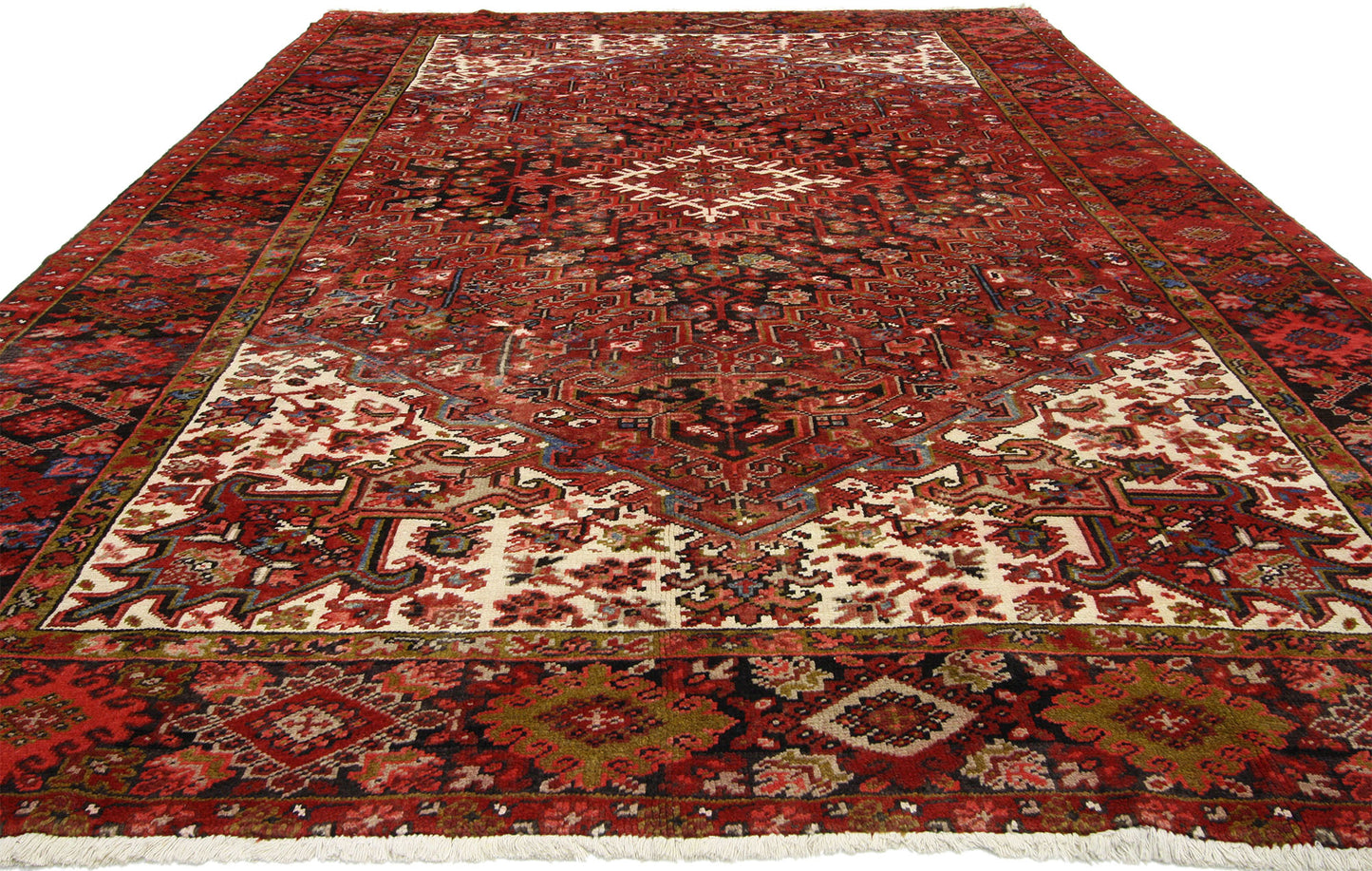 8 x 11 Vintage Persian Heriz Rug 76189