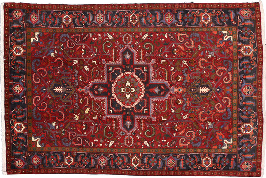 7 x 10 Vintage Persian Heriz Rug 76192