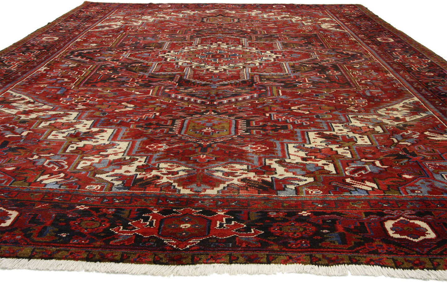 10 x 13 Vintage Persian Heriz Rug 76194