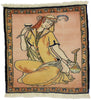 2 x 2 Vintage Persian Khamseh Pictorial Rug 76198
