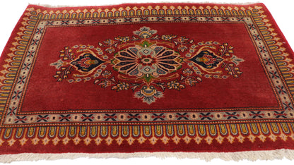 2 x 3 Vintage Persian Kashan Rug 76202