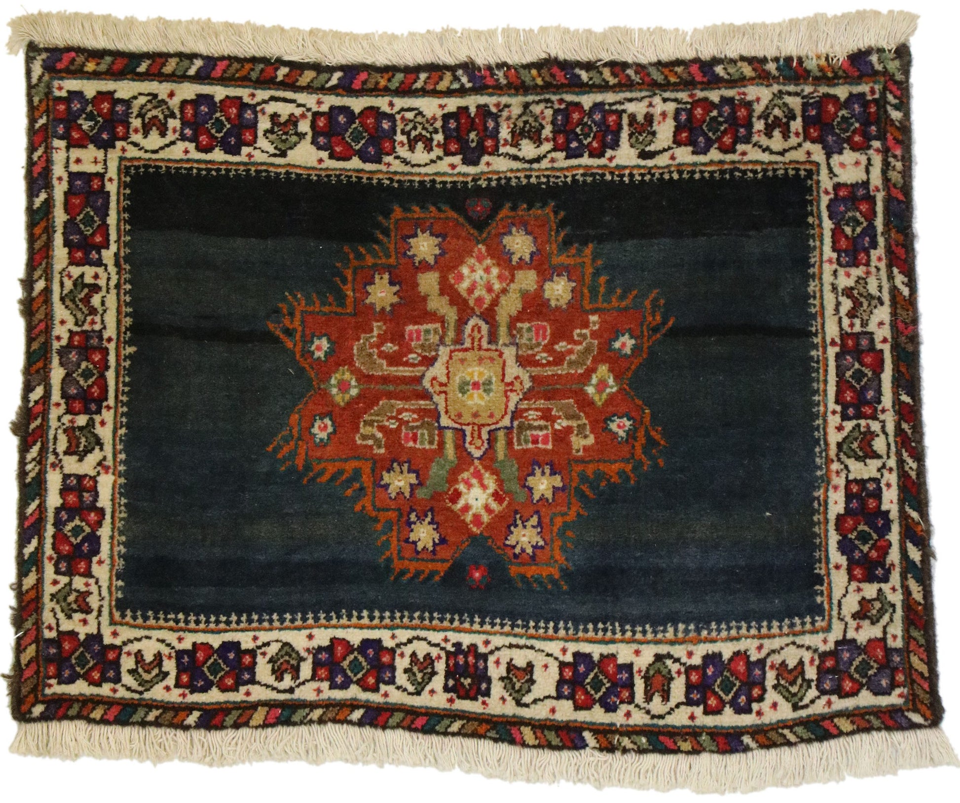2 x 2 Vintage Persian Tabriz Rug 76203