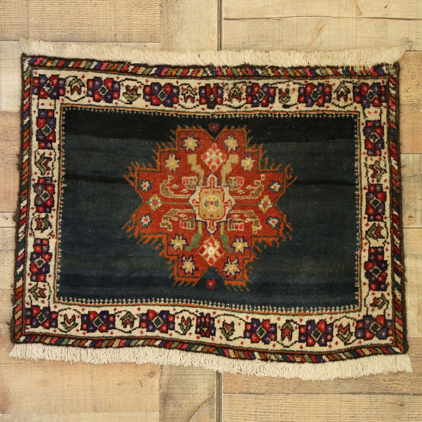 2 x 2 Vintage Persian Tabriz Rug 76203