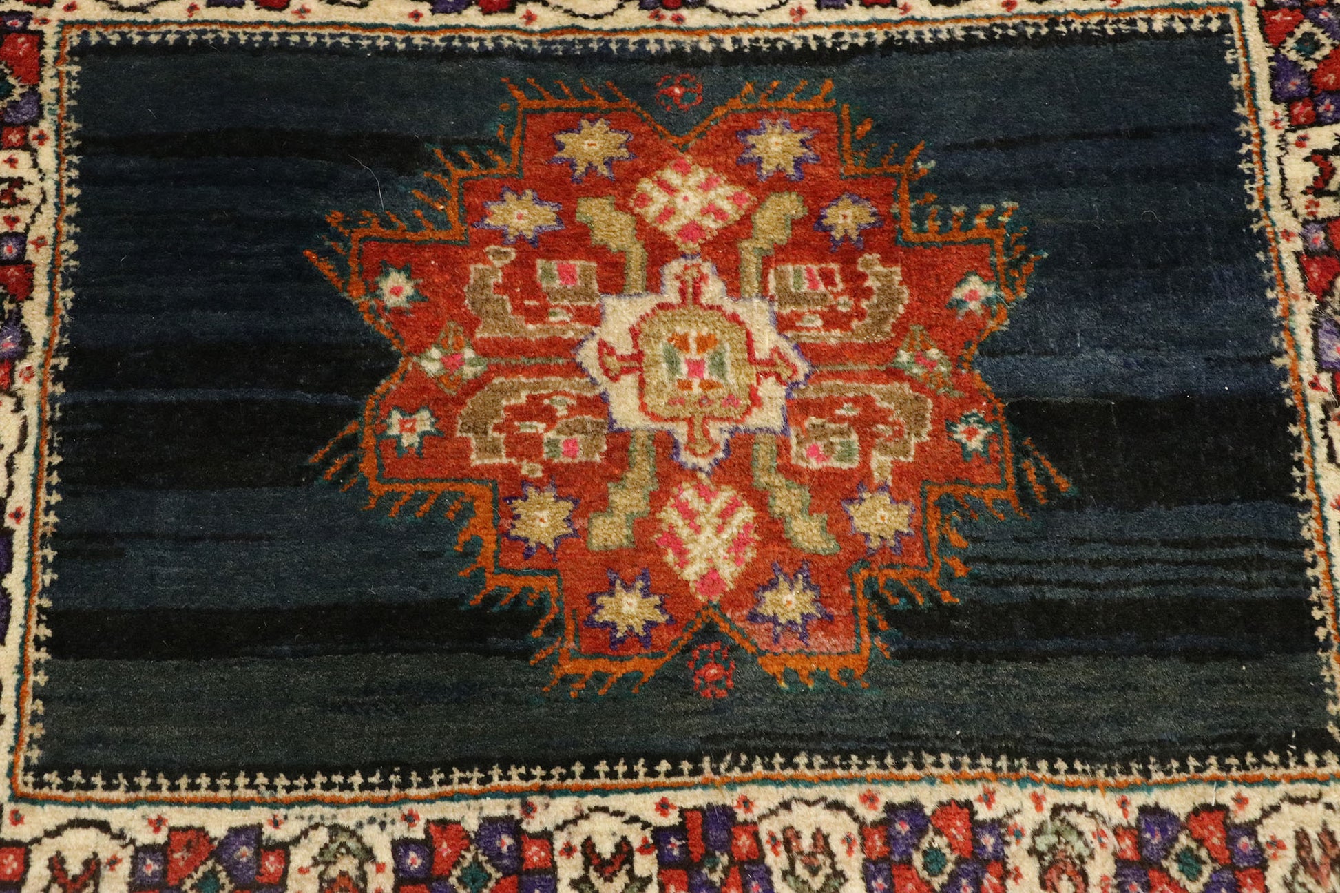 1 x 2 Vintage Persian Tabriz Rug 76204