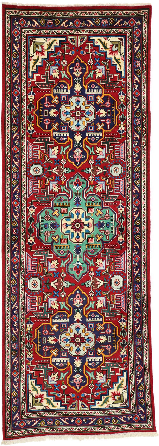 3 x 9 Vintage Persian Tabriz Runner 76214