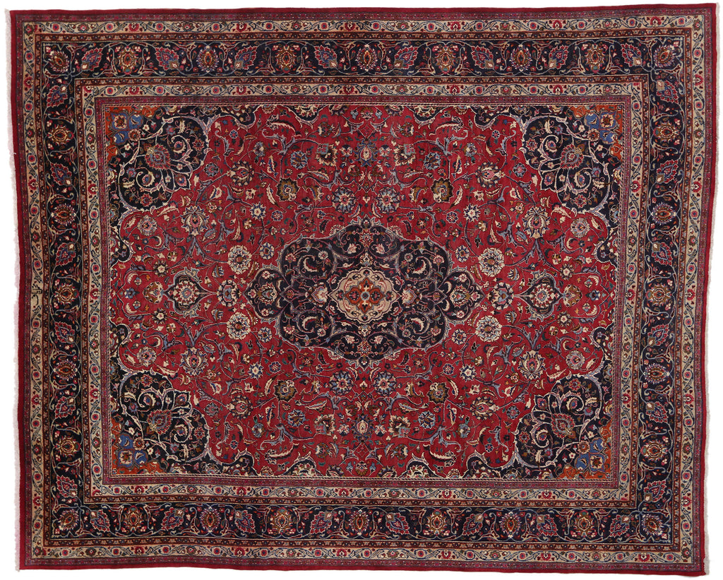 11 x 14 Vintage Persian Mashhad Rug 76216