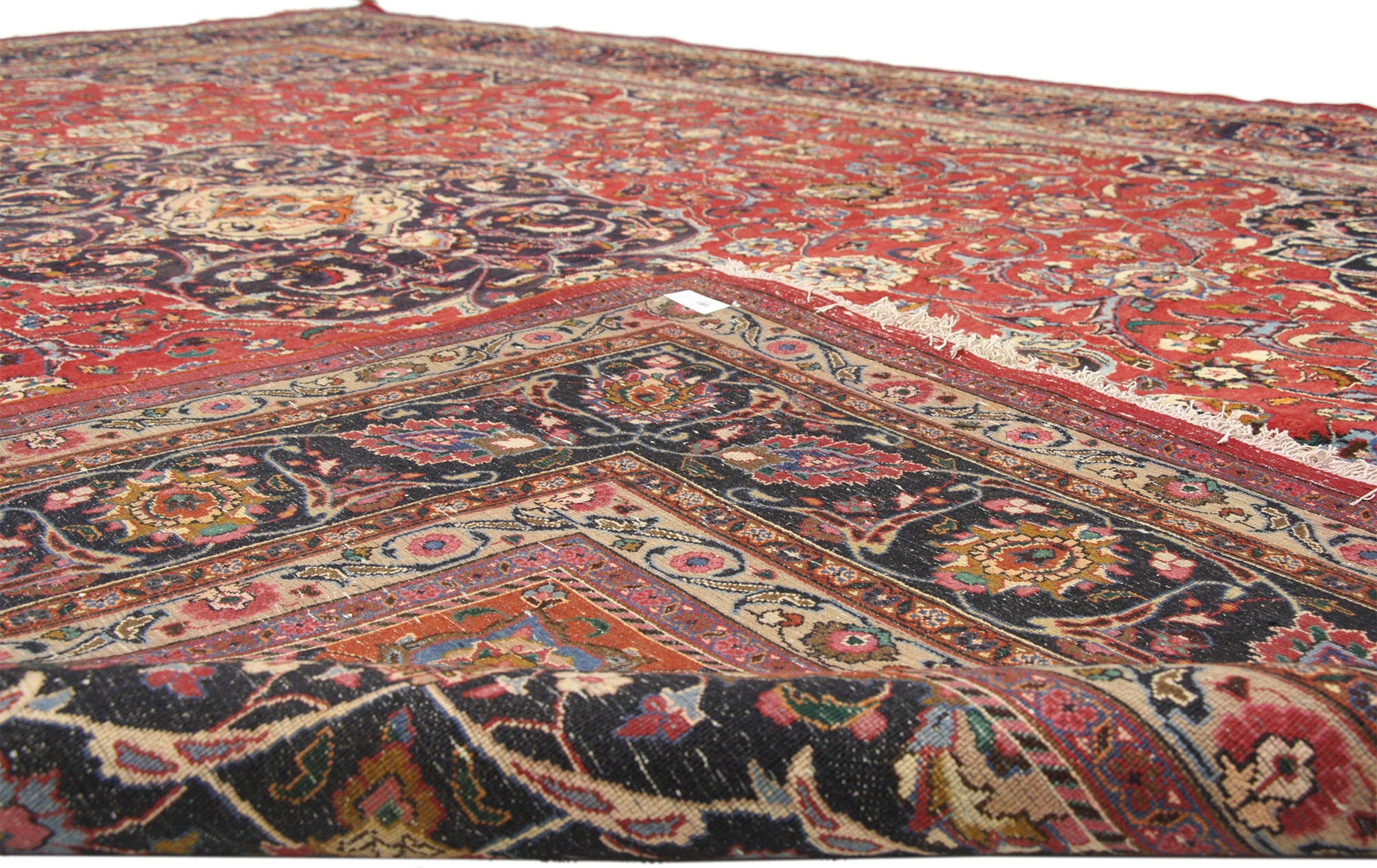 11 x 14 Vintage Persian Mashhad Rug 76216