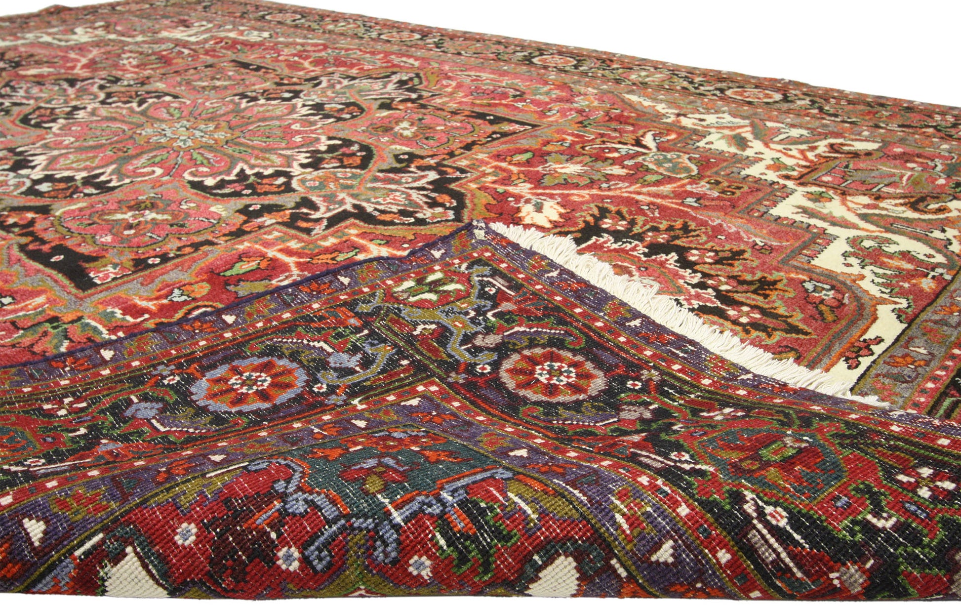 7 x 10 Vintage Persian Heriz Rug 76217