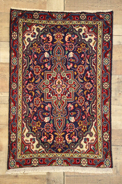 2 x 3 Vintage Persian Hamadan Rug 76218