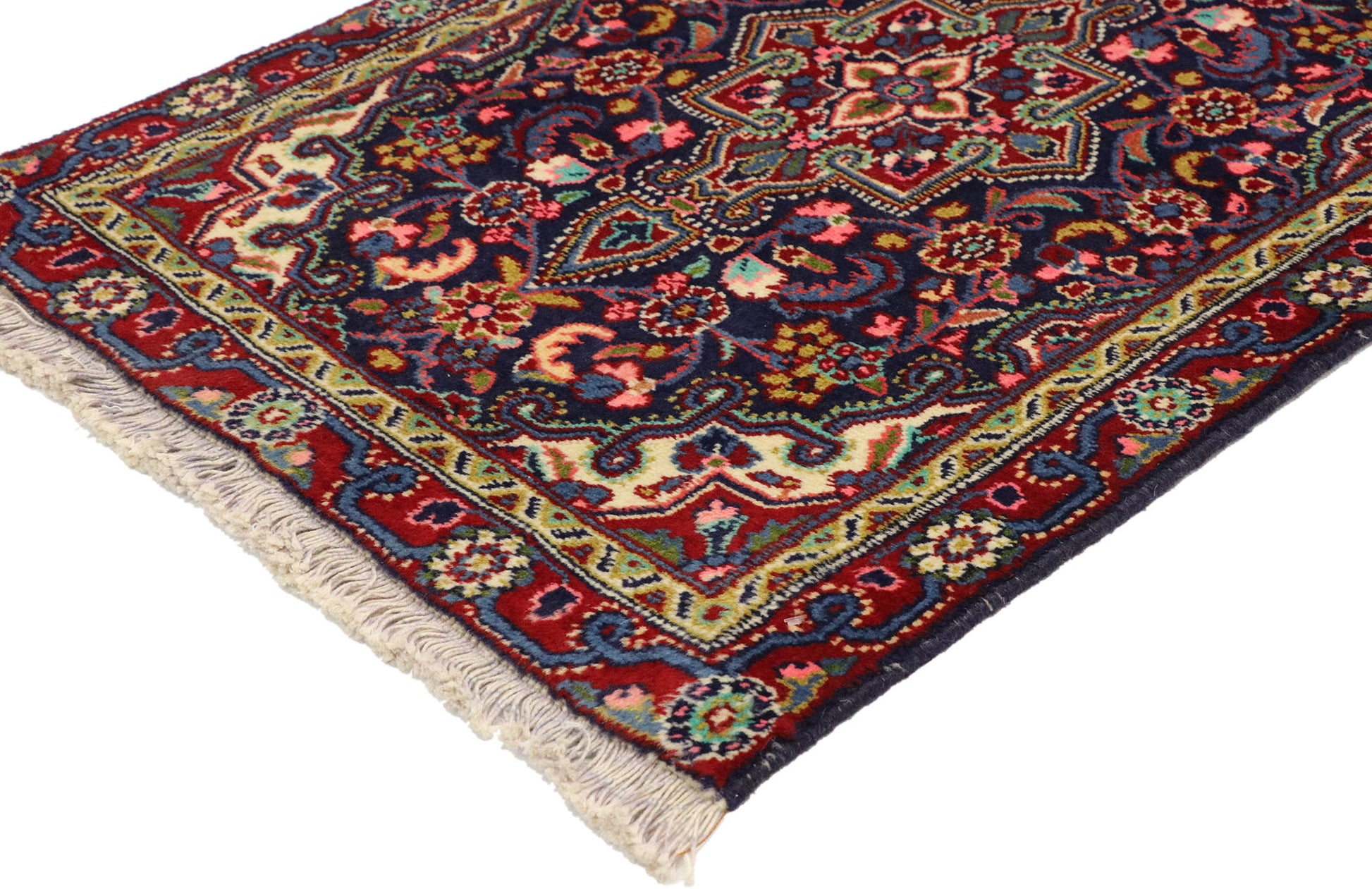 2 x 3 Vintage Persian Hamadan Rug 76219