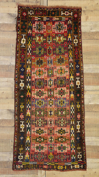 3 x 7 Vintage Persian Azerbaijan Rug 76221