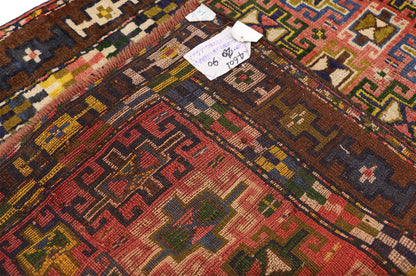 3 x 7 Vintage Persian Azerbaijan Rug 76221