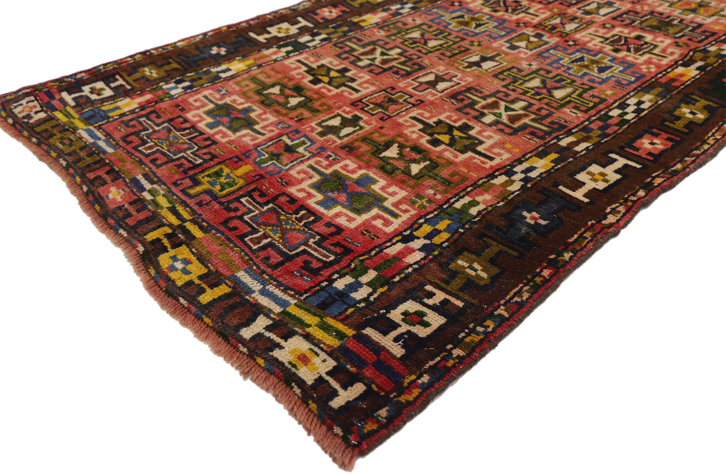 3 x 7 Vintage Persian Azerbaijan Rug 76221