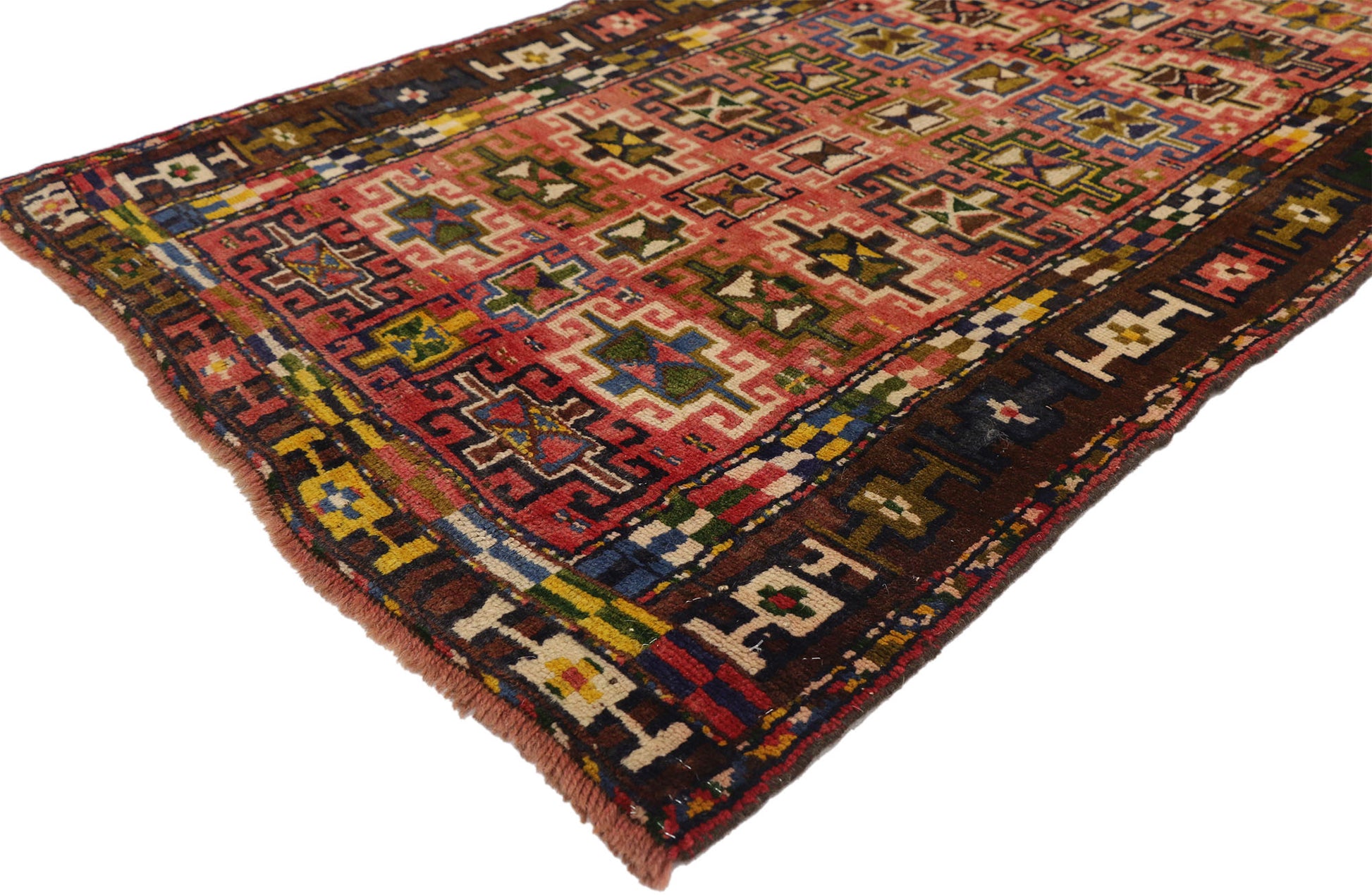 3 x 7 Vintage Persian Azerbaijan Rug 76221