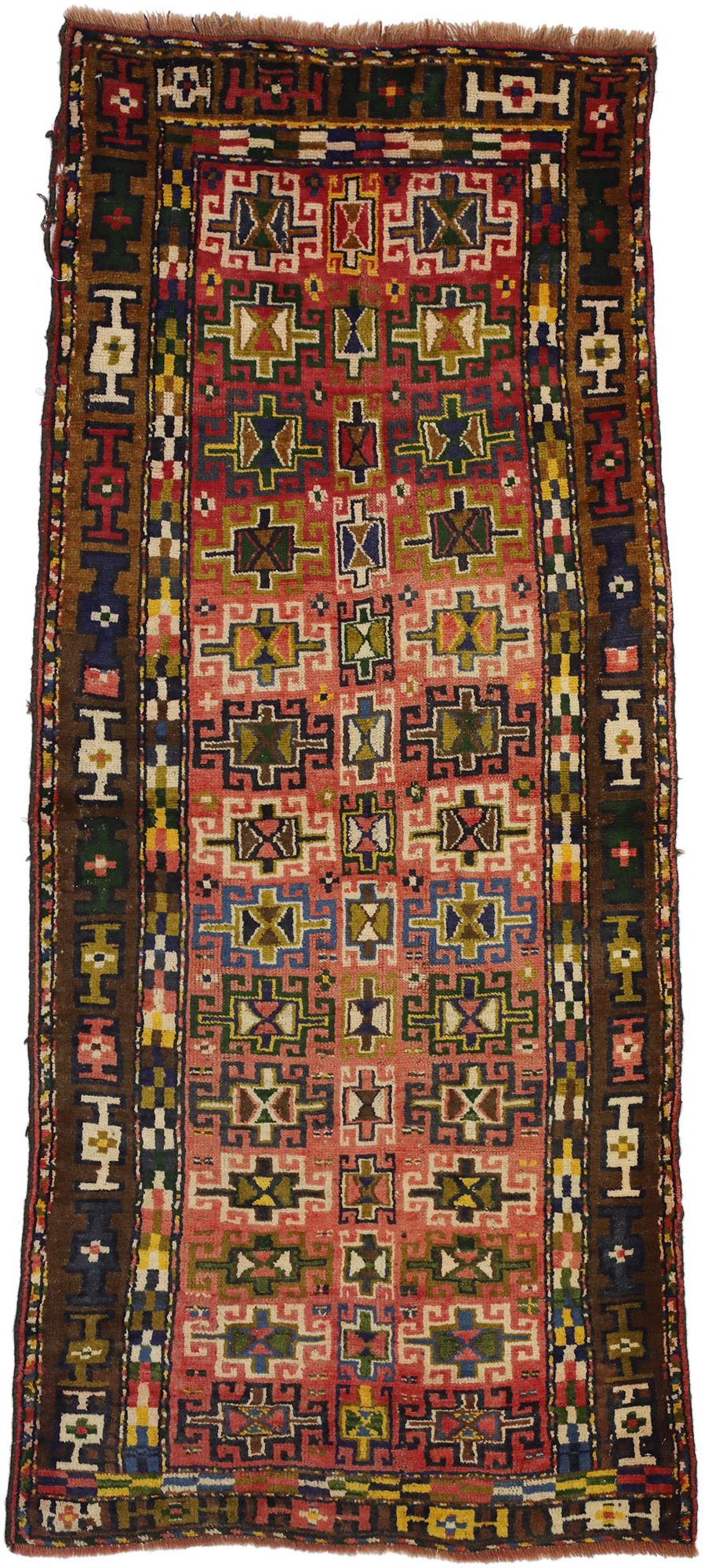 3 x 7 Vintage Persian Azerbaijan Rug 76221