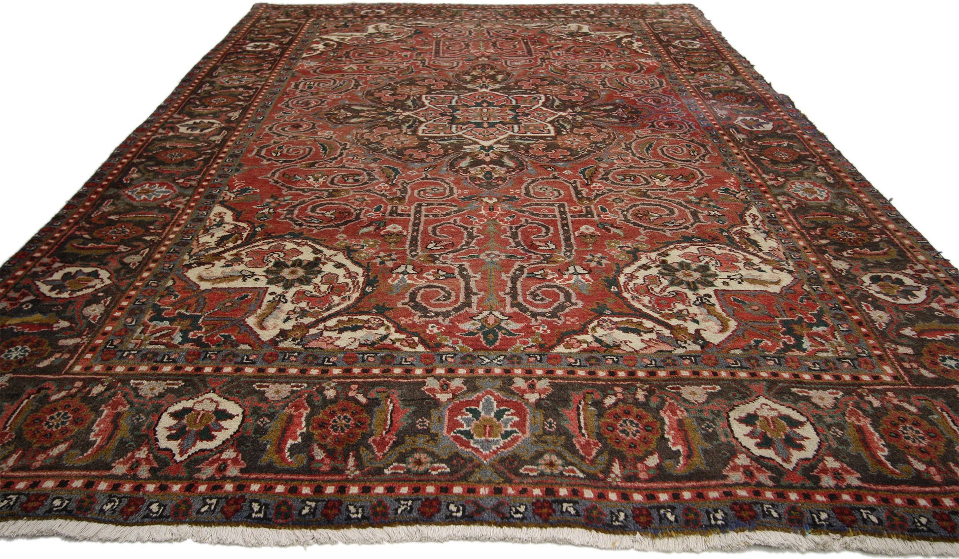 6 x 10 Vintage Persian Heriz Rug 76226