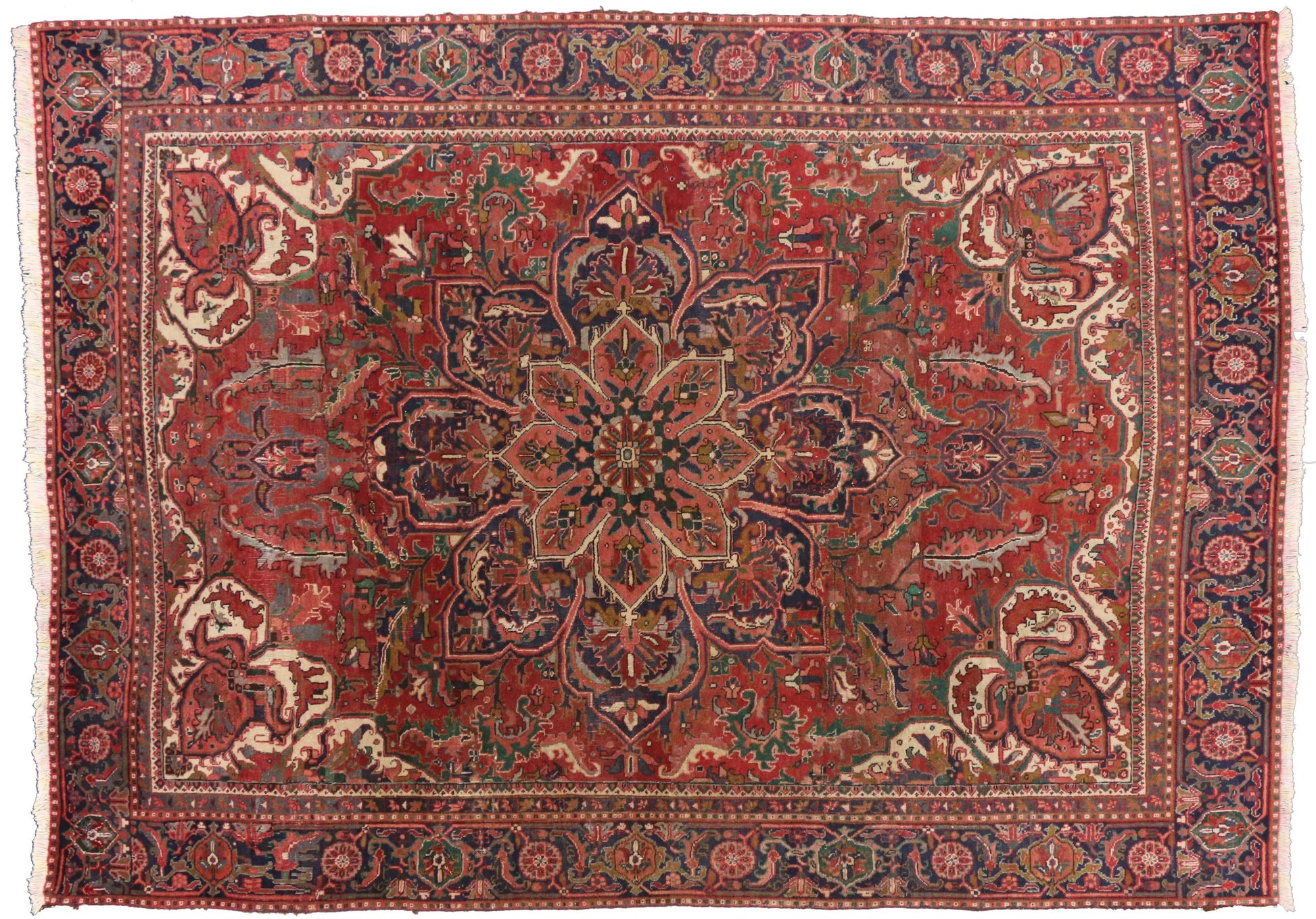8 x 11 Vintage Heriz Rug 76232
